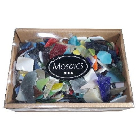 Verwisselbaar Opnemen Boek Glas mozaiek steentjes diverse kleuren, 2 kg kopen?